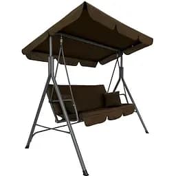 Гойдалка Leobro з подушками на 3 особи Brown