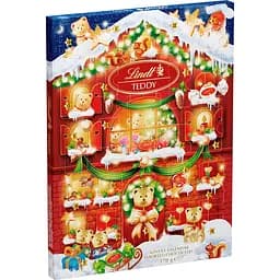Рождественский календарь Lindt Teddy Advent Calendar с конфетами и мишками 170 г