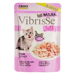 Влажный корм для котят Vibrisse Jelly Тунец с курицей в желе 70 г (C1018990)