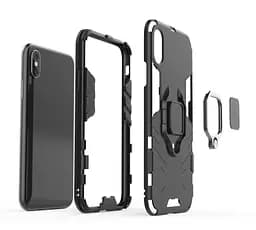 Чохол бампер Primolux Ring Armor для Apple iPhone Xs Max Black - мініатюра 5