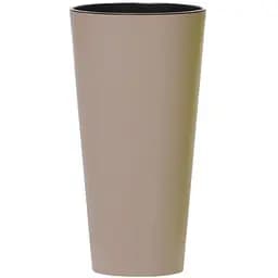 Горщик для квiтiв Prosperplast Tubus високий, з вкладишем 2 в 1, 250 мм, мокка (74947-7529)