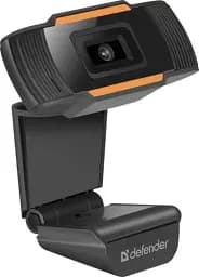 Веб-камера Defender G-Lens 2579, Black, 1280x720 / 30 fps, мікрофон, кут огляду 48°, універсальне кріплення, USB, 1.2 м (63179)