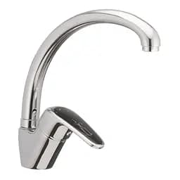 Змішувач для кухні Haiba Magic 011 із чорною ручкою HB0676 Хром