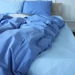 Простирадло MirSon Бязь 17-4745 Dreams 200x220 см блакитне (2200008930813)