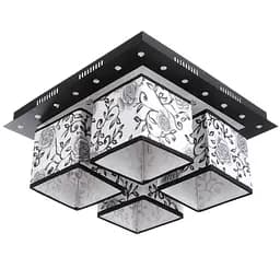 Люстра потолочная Brille с подсветкой смарт LED E14 40W BK (BKL-624C/4)