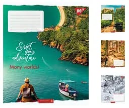 Зошити учнівські 24 аркуша лінія YES Many worlds!, 20 шт. в упаковці