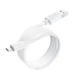 Кабель Borofone BX55 MicroUSB Harmony силиконовый 1 метр белый