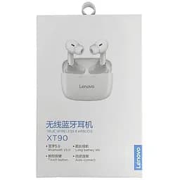 Бездротові навушники Lenovo XT90 TWS Bluetooth білі - мініатюра 5