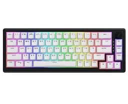 Клавиатура игровая механическая HATOR HTK-3160-UA Skyfall 65 Wireless Aurum Sterling Switch USB, 2,4 ГГц, BT 5.3 Black-White - мініатюра 1