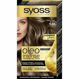 Стойкая краска для волос Syoss Oleo Intense 6-54 холодный темно-русый 115 мл