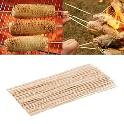 Шпажки бамбукові палички для шашлику канапе 15 см (довжина 150 мм) 100шт/уп., Kitchen Master Бежевий 85073