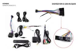 Штатна автомагнітола EasyGo M9-6-128-HS QLED Hyundai Sonata 2008-2010 - мініатюра 2
