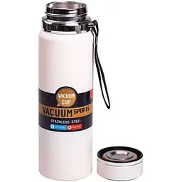 Термос Vacuum Sports 1 л з датчиком температури та ситечком, білий Yiwu HP-14-30W - мініатюра 3