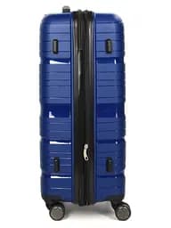 Валіза середня M поліпропілен Worldline Airtex 283 66×44×28см 80л Темно-синій - мініатюра 7