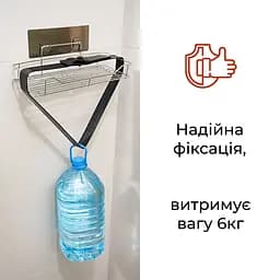 Полиця нержавійка на самоклейці, FABRIKA EMI Max. Розмір: 35.2х12.9х8.3 - мініатюра 9