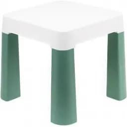 Детский табурет ТехноК до 75 кг 32х32х28 см бело-зеленый 0884TXK