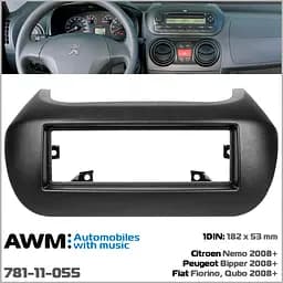 Перехідна рамка Citroen Nemo, Peugeot Bipper, Fiat Fiorino, Qubo AWM 781-11-055 - мініатюра 7