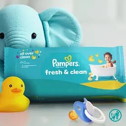 Уцінка. Набір дитячі вологі серветки Pampers Fresh Clean 960 шт. (12 упаковок x 80 шт.) - мініатюра 2