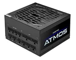 Блок питания 850 Вт, Chieftec ATMOS, черный, модульный, 80+ золотистый, Active PFC, 120 мм FDB, 4xMolex/9xSATA/1x16-pin