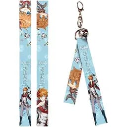 Брелок тканевый  Геншин Импакт Тарталья Чайлд Genshin Impact Tartaglia Childe 10 см