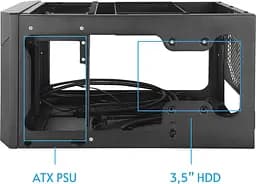Корпус Chieftec PRO CUBE MINI CN-01B-OP miniITX, без БЖ, Black (CN-01B-OP) Без БП - мініатюра 13
