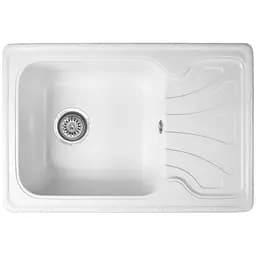 Мойка кухонная Valetti 10N гранитная 640х445 мм белая