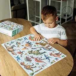 Дитячий пазл Монтессорі "Динозаври" DoDo Toys 200631, 200 елементів - мініатюра 6