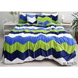 Комплект постельного белья TAG Tekstil микрофибра Евро 000267720 (ALM1925)