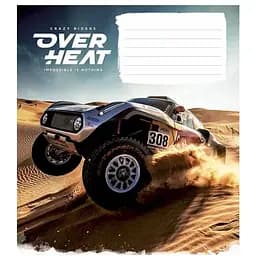 Зошит учнівський Over heat Школярик 018-3218K-1 у лінію на 18 аркушів