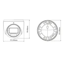IP-відеокамера 6Mp TVT TD-9565S4-C (D/AZ/PE/AW3) f=2.8-12mm, ІЧ+LED-підсвічування, з мікрофоном (77-00364) - мініатюра 2