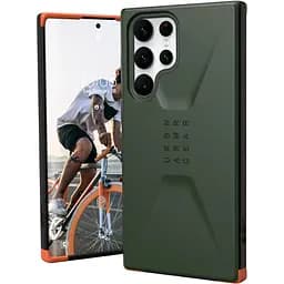 Оригінальний протиударний чохол UAG Civilian Samsung Galaxy S22 Ultra (6.8") Olive 21344D117272