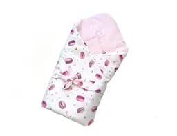 Мусліновий плед-конверт Moontime "Макаруни"