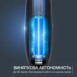 Тример Rowenta Barber Experience, для голови, бороди, мережа+акум., роторний мотор, насадок-5, нержавіюча сталь з покриттям DLC, чорно-синій - мініатюра 5