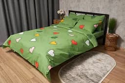 Пододеяльник Moon&Star Бязь Gold Люкс Rainbow Hearts Полуторный 143x210 см