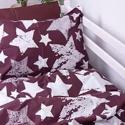 Підковдра на блискавці MirSon Kids Time 22-1255 Arasari, сатин, 210х143 см, бордова з сірим - мініатюра 3