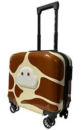 Дитяча валіза D01 Cow mini XS полікарбонат-ABS 42x40x23 см