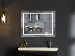 Дзеркало Mixxus Style MR03-70x50 (годинник, LED-підсвічування, антизапотівання) MI6006 - мініатюра 6