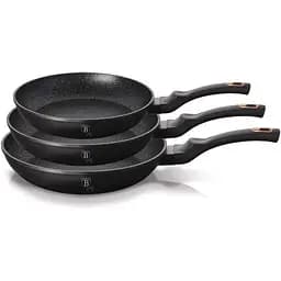 Набор сковородок Berlinger Haus из 3 предметов Black Rose Collection.