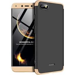 Чохол-накладка GKK 3 in 1 Hard PC Case Xiaomi Redmi 6A Gold/Black