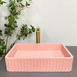Умивальник VBI Florentia pink matt накладний VBI-015005, Цветной - мініатюра 4