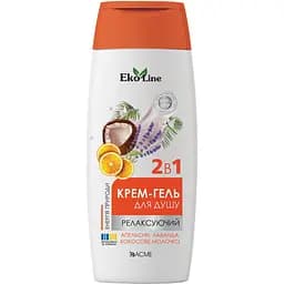 Крем-гель для душу 2 в 1 Acme EkoLine Body релаксуючий Апельсин, лаванда та кокосове молочко 250 мл (4823115503503)