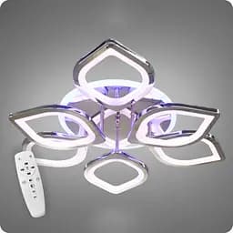 Люстра світлодіодна 517 Dlight 3color з пультом 115Вт Хром (01767)