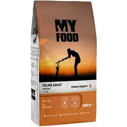 Сухой корм для взрослых стерилизованных кошек My Food Urinary Support Суперпремиум с лососем 0.5 кг