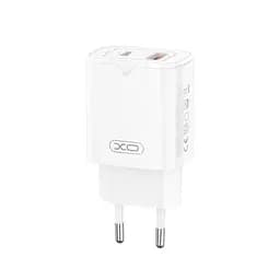 Мережевий зарядний пристрій XO L130 (EU) PD30W/QC18W (1USB-C+1USB-A) Fast charging Charger Білий - мініатюра 5