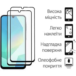 Чохол до мобільного телефона Dengos Samsung Galaxy A16 Carbon + glass 2pcs (Blue) (DG-CTG2P-07) - мініатюра 3