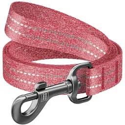 Повідець для собак Waudog Re-cotton, світловідбивний, 300х2 см, червоний