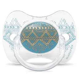 Пустушка силіконова Suavinex Couture, 18+ міс., блакитний (304231)