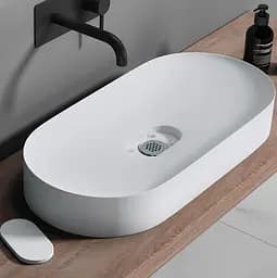 Умивальник Rea Iris 71 white matt накладний REA-U4305, Білий матовий - мініатюра 5