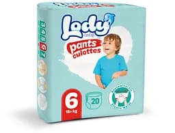 Підгузки-трусики дитячі Lody Baby Pants Culottes XL 6 (15+ кг) 20 шт. дихаючі еластичні