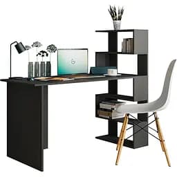 Стіл комп'ютерний Moreli Moreli Christer  1416х1226х600 мм Антрацит (zg-s15-antracit)